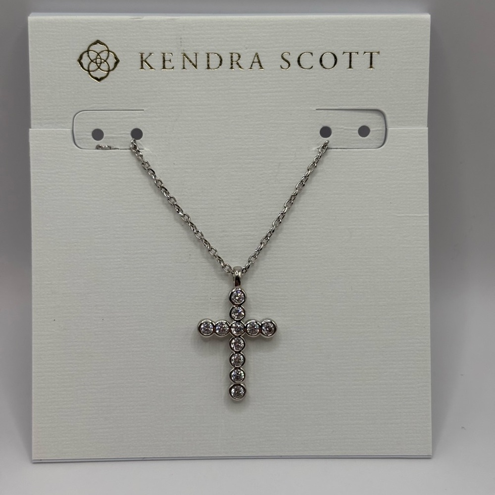 Kendra Scott Silver Cross Necklace